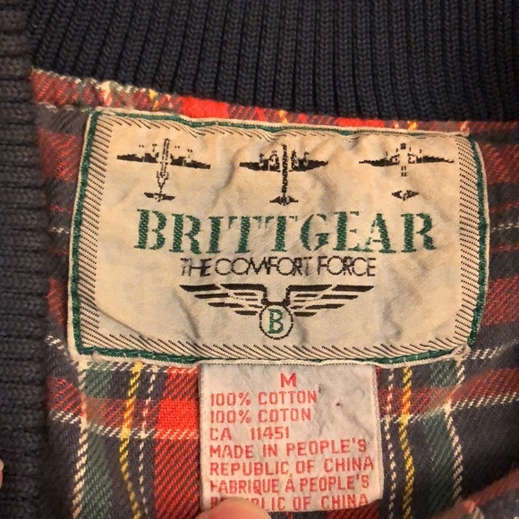 FLIGHT issue gear. Denim zip up bomber jacket.EUC! - Picture 3 of 11